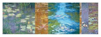 Waterlilies IV-Monet Deco-Stretched Canvas