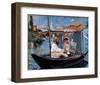 Monet Floating in His Studio-Edouard Manet-Framed Giclee Print