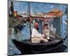 Monet Floating in His Studio-Edouard Manet-Mounted Giclee Print