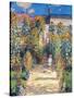 Monet: Garden/Vetheuil-Claude Monet-Stretched Canvas