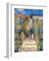 Monet: Garden/Vetheuil-Claude Monet-Framed Giclee Print