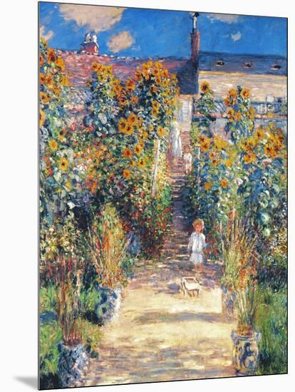 Monet: Garden/Vetheuil-Claude Monet-Mounted Giclee Print