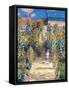 Monet: Garden/Vetheuil-Claude Monet-Framed Stretched Canvas