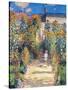 Monet: Garden/Vetheuil-Claude Monet-Stretched Canvas