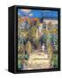 Monet: Garden/Vetheuil-Claude Monet-Framed Stretched Canvas