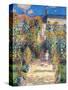 Monet: Garden/Vetheuil-Claude Monet-Stretched Canvas