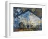 Monet: Gare St-Lazare, 1877-Claude Monet-Framed Premium Giclee Print