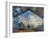 Monet: Gare St-Lazare, 1877-Claude Monet-Framed Giclee Print