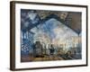 Monet: Gare St-Lazare, 1877-Claude Monet-Framed Giclee Print