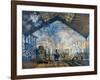 Monet: Gare St-Lazare, 1877-Claude Monet-Framed Giclee Print