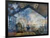 Monet: Gare St-Lazare, 1877-Claude Monet-Framed Giclee Print