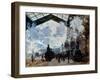 Monet: Gare St-Lazare, 1877-Claude Monet-Framed Giclee Print