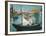 Monet in His Floating Studio, 1874-Edouard Manet-Framed Giclee Print