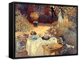 Monet: Luncheon, C1873-Claude Monet-Framed Stretched Canvas