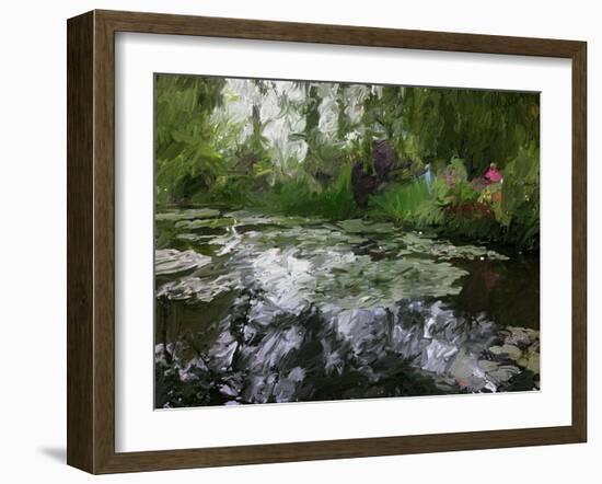 Monet Pond 2-Sarah Butcher-Framed Art Print