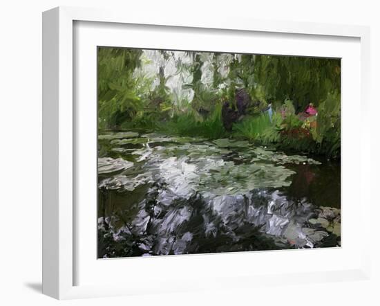 Monet Pond 2-Sarah Butcher-Framed Art Print