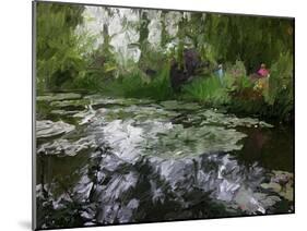 Monet Pond 2-Sarah Butcher-Mounted Art Print