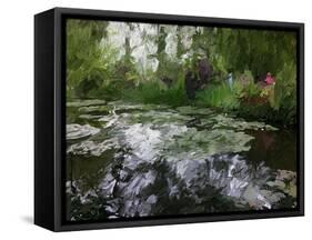 Monet Pond 2-Sarah Butcher-Framed Stretched Canvas
