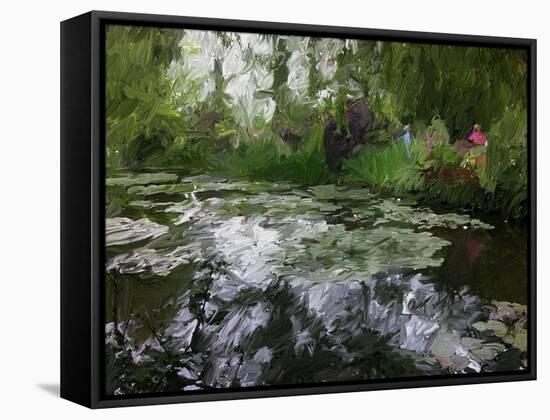 Monet Pond 2-Sarah Butcher-Framed Stretched Canvas