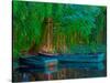 Monet's Boats-Steven Maxx-Stretched Canvas