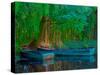 Monet's Boats-Steven Maxx-Stretched Canvas