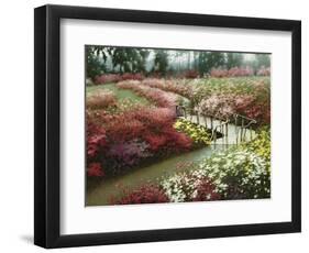 Monet’s Flower Garden-Zhen-Huan Lu-Framed Art Print