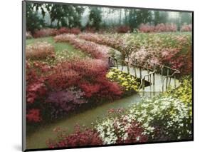 Monet’s Flower Garden-Zhen-Huan Lu-Mounted Art Print