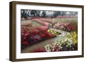 Monet's Flower Garden-Zhen-Huan Lu-Framed Giclee Print