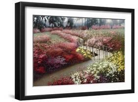 Monet's Flower Garden-Zhen-Huan Lu-Framed Giclee Print