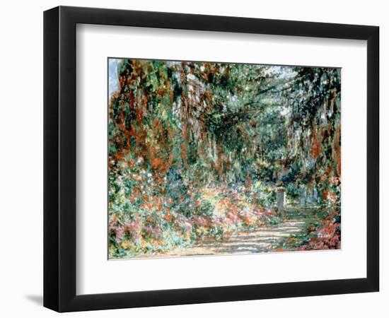 Monet's Garden' C1880-Claude Monet-Framed Giclee Print