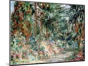 Monet's Garden' C1880-Claude Monet-Mounted Giclee Print