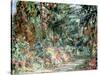 Monet's Garden' C1880-Claude Monet-Stretched Canvas