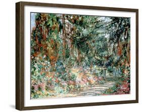 Monet's Garden' C1880-Claude Monet-Framed Giclee Print