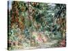 Monet's Garden' C1880-Claude Monet-Stretched Canvas