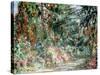 Monet's Garden' C1880-Claude Monet-Stretched Canvas