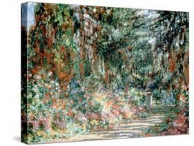 Monet's Garden' C1880-Claude Monet-Stretched Canvas