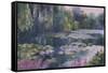 Monet's Garden II-Mary Jean Weber-Framed Stretched Canvas