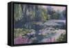 Monet's Garden II-Mary Jean Weber-Framed Stretched Canvas
