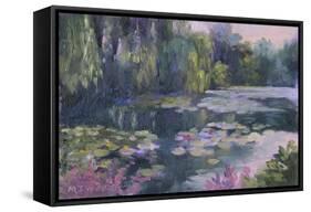 Monet's Garden II-Mary Jean Weber-Framed Stretched Canvas