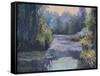 Monet's Garden III-Mary Jean Weber-Framed Stretched Canvas