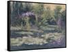 Monet's Garden IV-Mary Jean Weber-Framed Stretched Canvas