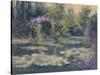 Monet's Garden IV-Mary Jean Weber-Stretched Canvas