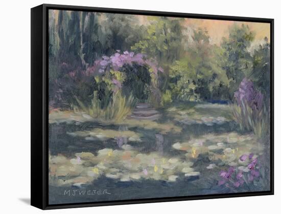Monet's Garden IV-Mary Jean Weber-Framed Stretched Canvas