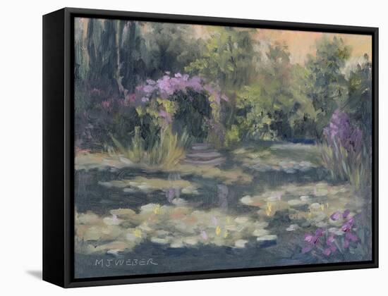 Monet's Garden IV-Mary Jean Weber-Framed Stretched Canvas