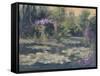 Monet's Garden IV-Mary Jean Weber-Framed Stretched Canvas