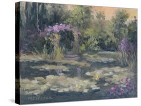 Monet's Garden IV-Mary Jean Weber-Stretched Canvas