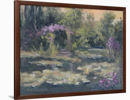 Monet's Garden IV-Mary Jean Weber-Framed Art Print