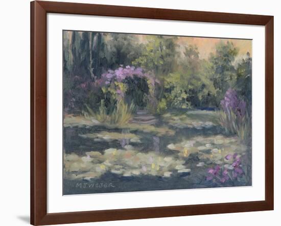 Monet's Garden IV-Mary Jean Weber-Framed Art Print