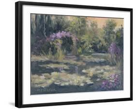 Monet's Garden IV-Mary Jean Weber-Framed Art Print