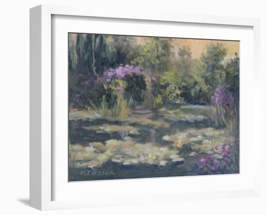 Monet's Garden IV-Mary Jean Weber-Framed Art Print